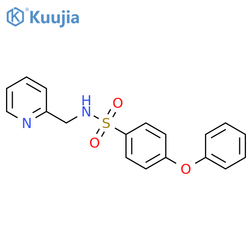 4-phenoxy-N-[(pyridin-2-yl)methyl]benzene-1-sulfonamide structure
