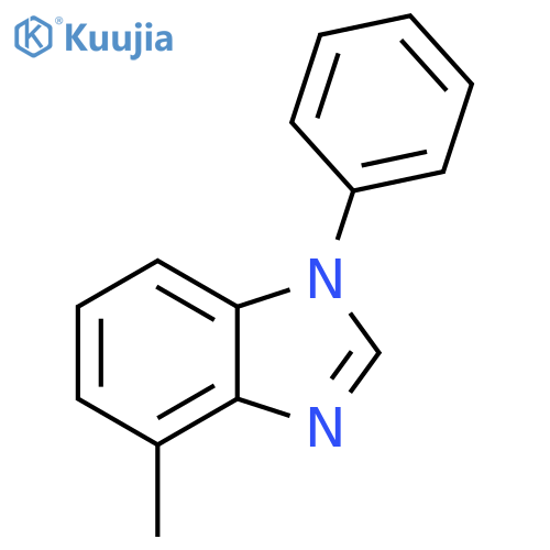 1H-Benzimidazole, 4-methyl-1-phenyl- structure
