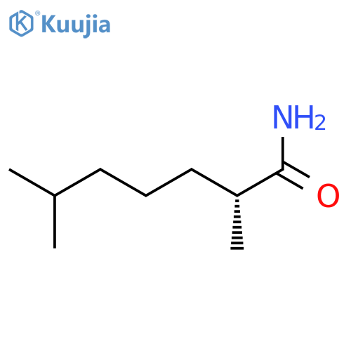 Heptanamide, 2,6-dimethyl-, (R)- structure