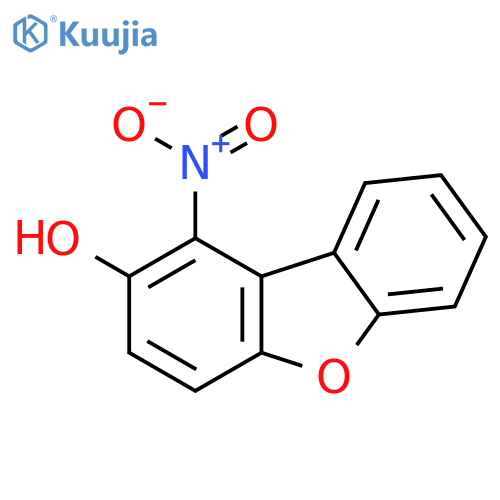 2-Dibenzofuranol, 1-nitro- structure