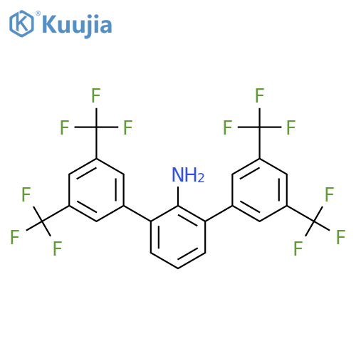 2,6-Bis[3,5-bis(trifluoromethyl)phenyl]aniline structure
