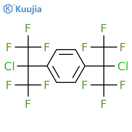 1,4-Bis(2-chlorohexafluoroisopropyl)benzene structure