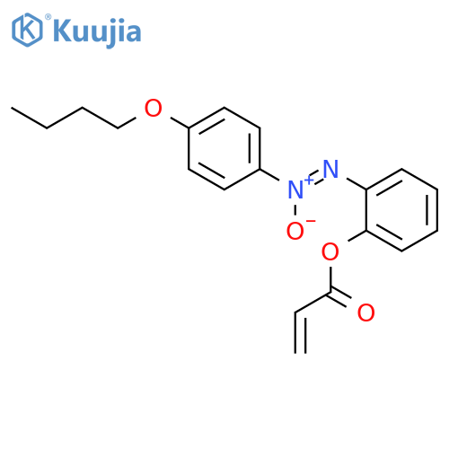 2-PROPENOIC ACID, [(4-BUTOXYPHENYL)AZOXY]PHENYL ESTER structure
