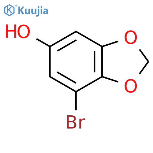 7-bromobenzod1,3dioxol-5-ol structure