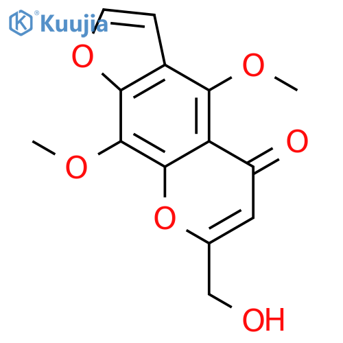 7-(hydroxymethyl)-4,9-dimethoxy-5H-furo[3,2-g]chromen-5-one structure