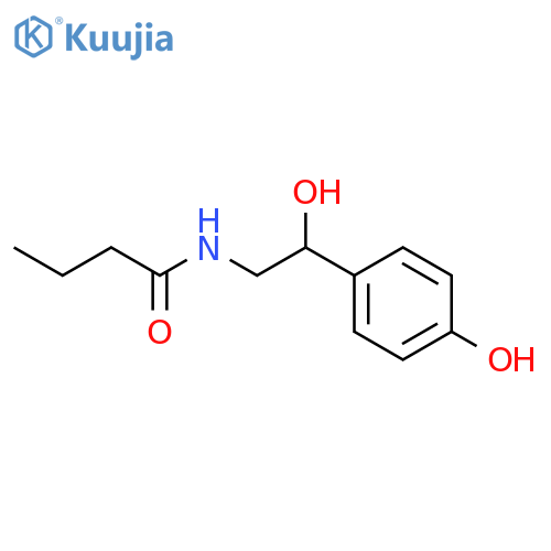 Butanamide, N-[2-hydroxy-2-(4-hydroxyphenyl)ethyl]- structure
