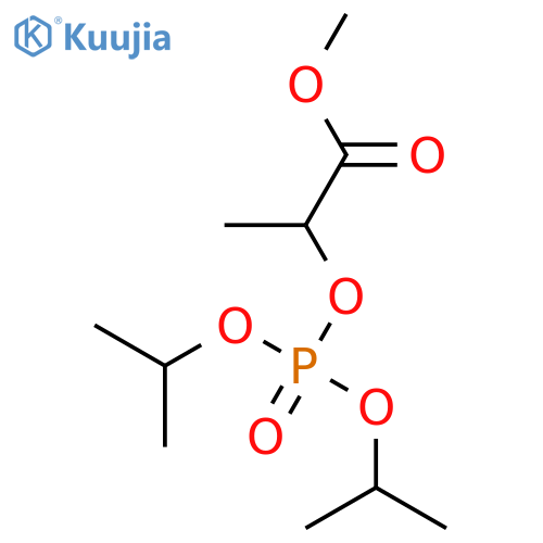 Propanoic acid, 2-[[bis(1-methylethoxy)phosphinyl]oxy]-, methyl ester structure