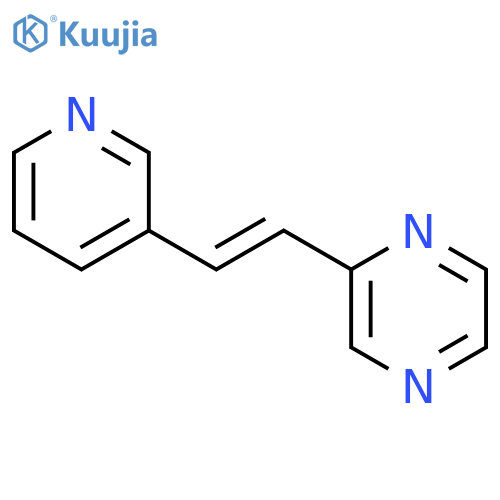 Pyrazine, [2-(3-pyridinyl)ethenyl]- structure