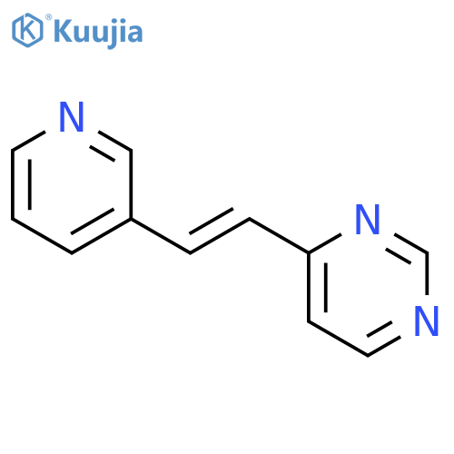 PYRIMIDINE, 4-[2-(3-PYRIDINYL)ETHENYL]- structure