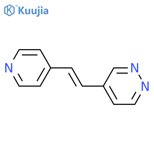 PYRIDAZINE, 4-[2-(4-PYRIDINYL)ETHENYL]- structure