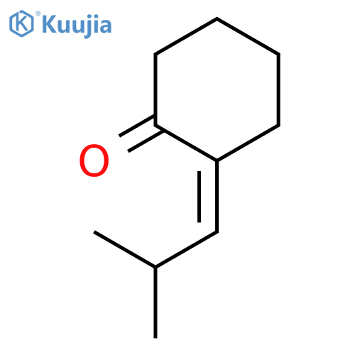 Cyclohexanone, 2-(2-methylpropylidene)-, (2E)- structure