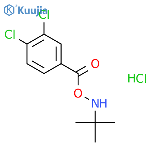 2-Propanamine, N-[(3,4-dichlorobenzoyl)oxy]-2-methyl-, hydrochloride structure