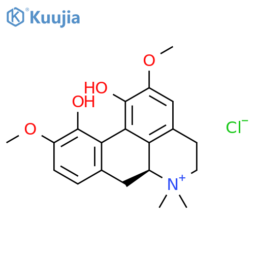 (+)-Magnoflorine chloride structure