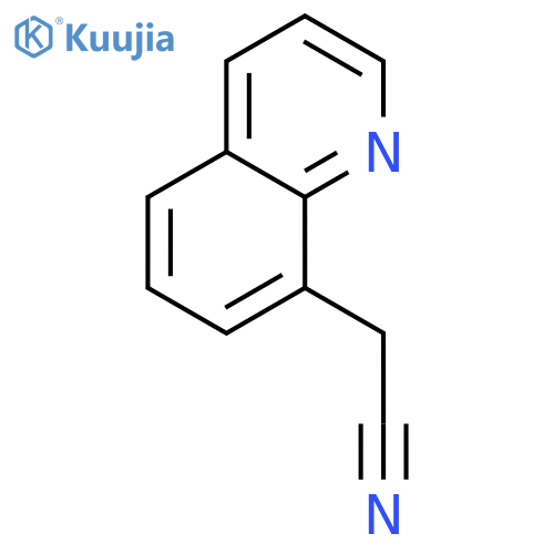 2-(quinolin-8-yl)acetonitrile structure