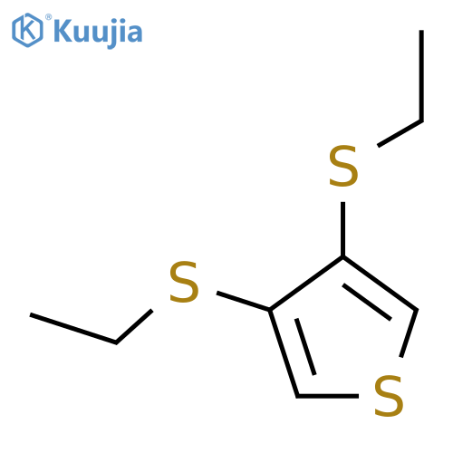 Thiophene, 3,4-bis(ethylthio)- structure