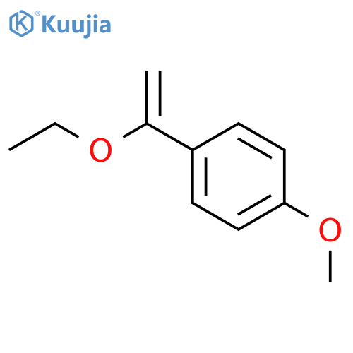 Benzene, 1-(1-ethoxyethenyl)-4-methoxy- structure