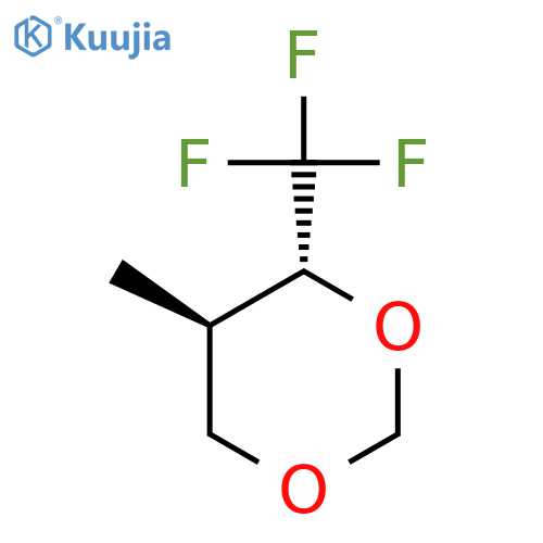 1,3-DIOXANE, 5-METHYL-4-(TRIFLUOROMETHYL)-, TRANS- structure