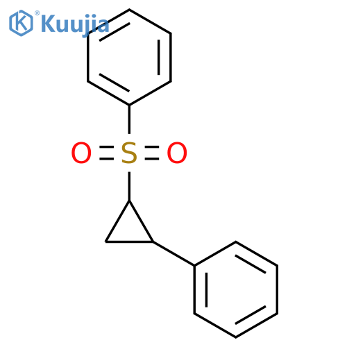 [2-(benzenesulfonyl)cyclopropyl]benzene structure