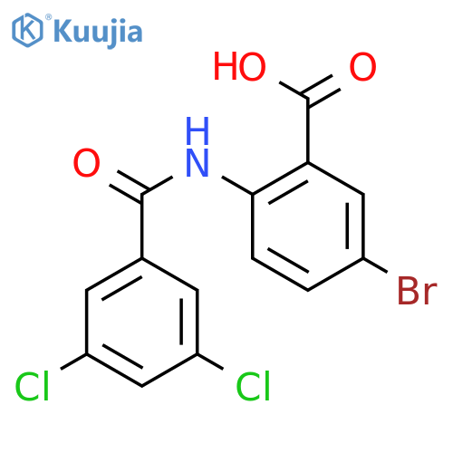BENZOIC ACID, 5-BROMO-2-[(3,5-DICHLOROBENZOYL)AMINO]- structure