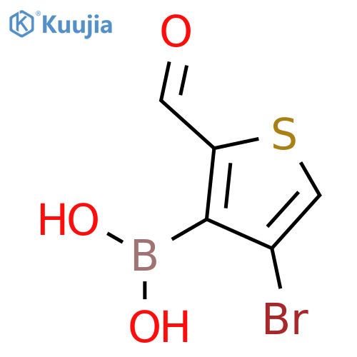 BORONIC ACID, (4-BROMO-2-FORMYL-3-THIENYL)- structure