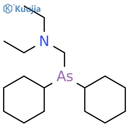 ETHANAMINE, N-[(DICYCLOHEXYLARSINO)METHYL]-N-ETHYL- structure