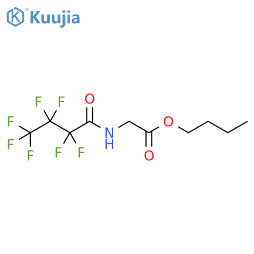 Glycine, N-(2,2,3,3,4,4,4-heptafluoro-1-oxobutyl)-, butyl ester structure