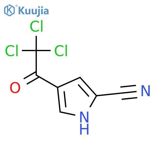 4-(2,2,2-Trichloro-acetyl)-1h-pyrrole-2-carbonitrile structure