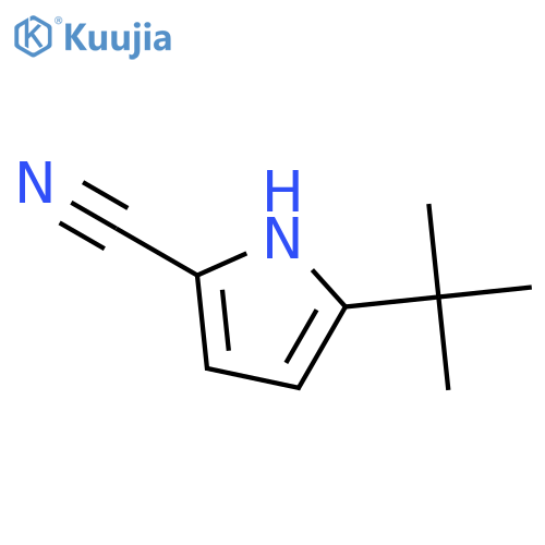 1H-PYRROLE-2-CARBONITRILE, 5-(1,1-DIMETHYLETHYL)- structure