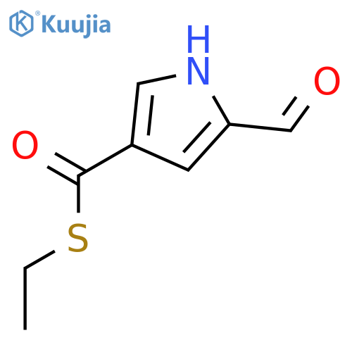 1H-Pyrrole-3-carbothioic acid, 5-formyl-, S-ethyl ester structure