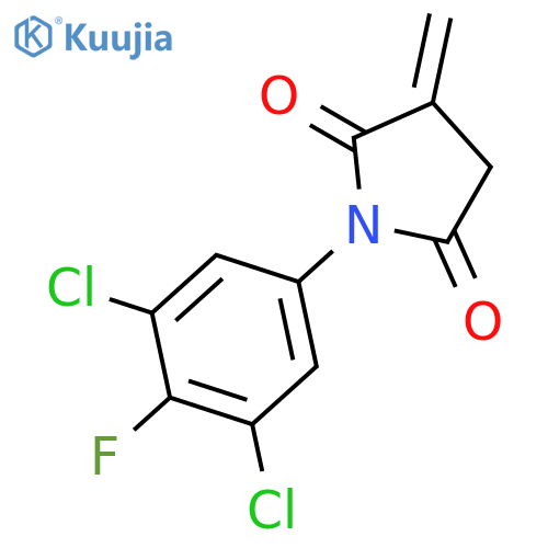2,5-Pyrrolidinedione, 1-(3,5-dichloro-4-fluorophenyl)-3-methylene- structure