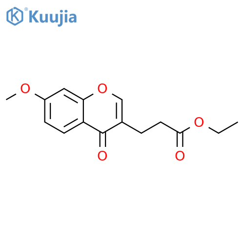 4H-1-Benzopyran-3-propanoic acid, 7-methoxy-4-oxo-, ethyl ester structure