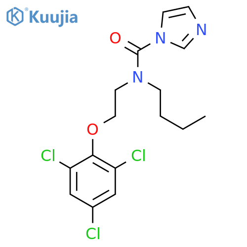 N-butyl-N-2-(2,4,6-trichlorophenoxy)ethyl-1H-imidazole-1-carboxamide structure