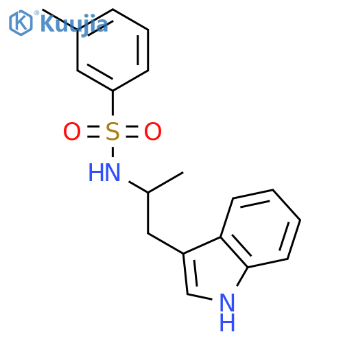 BENZENESULFONAMIDE, N-[2-(1H-INDOL-3-YL)-1-METHYLETHYL]-3-METHYL- structure