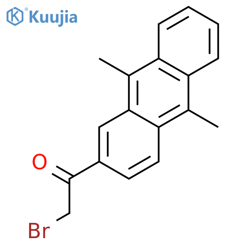 Ethanone, 2-bromo-1-(9,10-dimethyl-2-anthracenyl)- structure