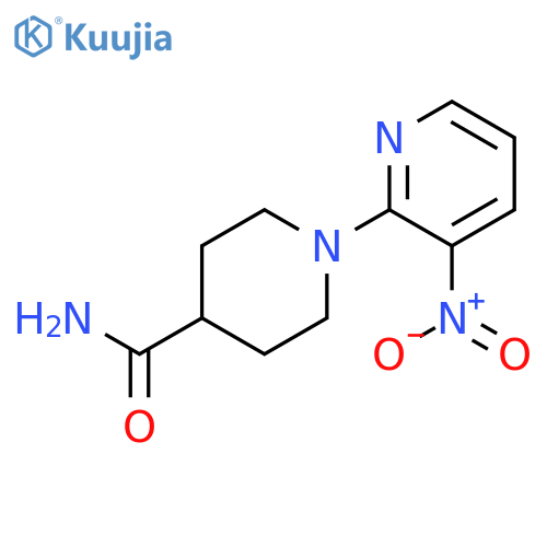 1-(3-Nitropyridin-2-yl)piperidine-4-carboxamide structure
