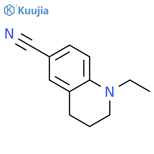 6-Quinolinecarbonitrile, 1-ethyl-1,2,3,4-tetrahydro- structure