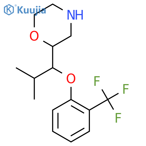 Morpholine, 2-[2-methyl-1-[2-(trifluoromethyl)phenoxy]propyl]- structure