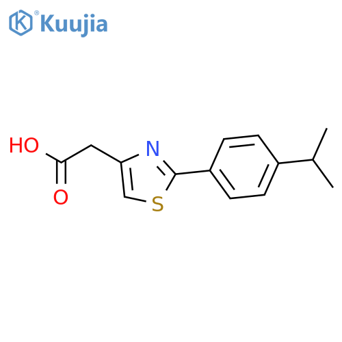 2-(4-Isopropylphenyl)-1,3-thiazol-4-yl-acetic Acid structure
