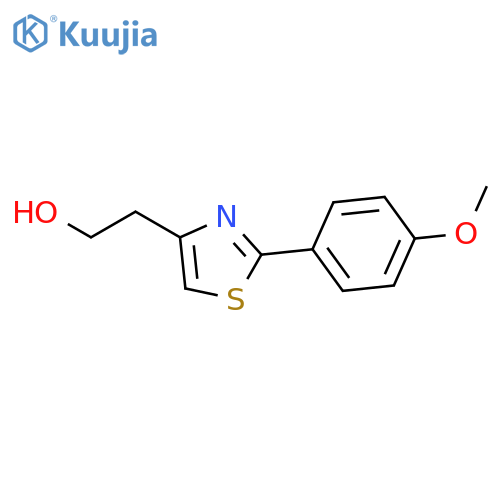 4-Thiazoleethanol, 2-(4-methoxyphenyl)- structure