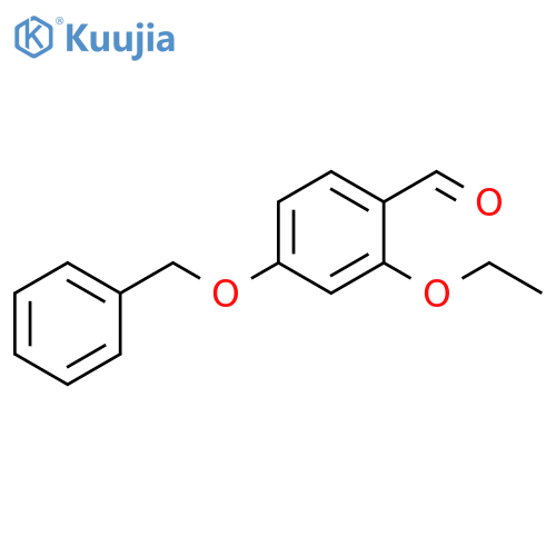 Benzaldehyde, 2-ethoxy-4-(phenylmethoxy)- structure