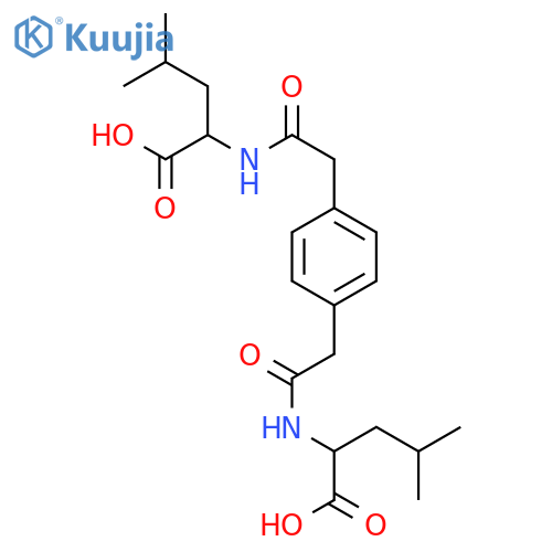 L-Leucine, N,N'-[1,4-phenylenebis(1-oxo-2,1-ethanediyl)]bis- structure