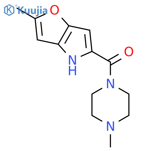 PIPERAZINE, 1-METHYL-4-[(2-METHYL-4H-FURO[3,2-B]PYRROL-5-YL)CARBONYL]- structure