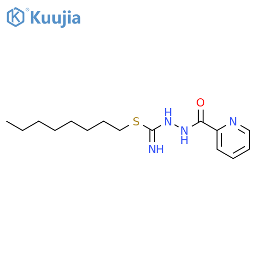 2-PYRIDINECARBOXYLIC ACID, 2-[IMINO(OCTYLTHIO)METHYL]HYDRAZIDE structure
