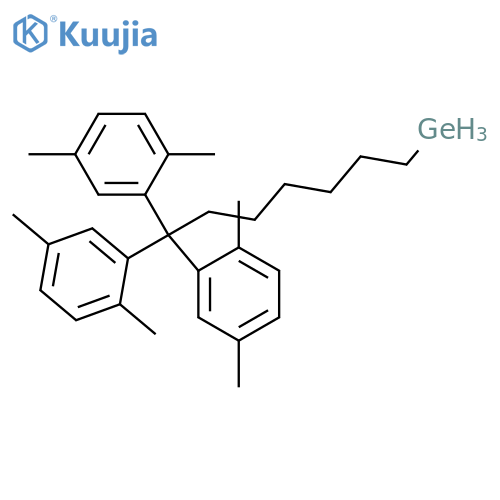 Germane, tris(2,5-dimethylphenyl)heptyl- structure
