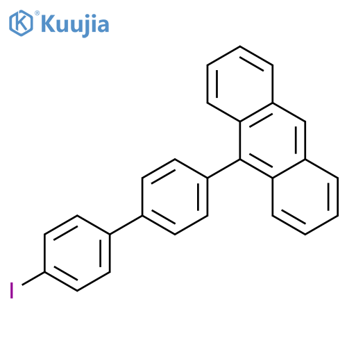 Anthracene, 9-(4'-iodo[1,1'-biphenyl]-4-yl)- structure