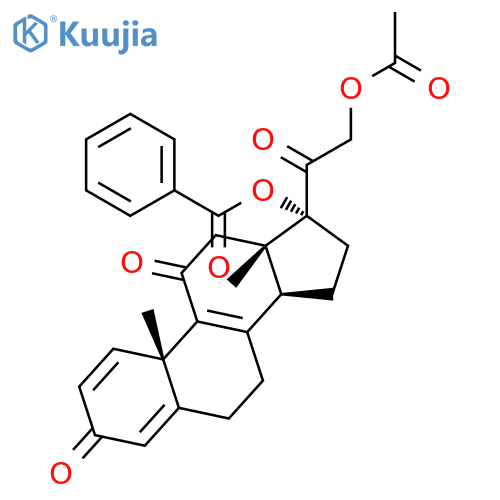 Pregna-1,4,8-triene-3,11,20-trione, 21-(acetyloxy)-17-(benzoyloxy)- structure