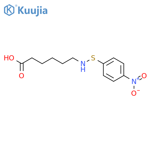 Hexanoic acid, 6-[[(4-nitrophenyl)thio]amino]- structure