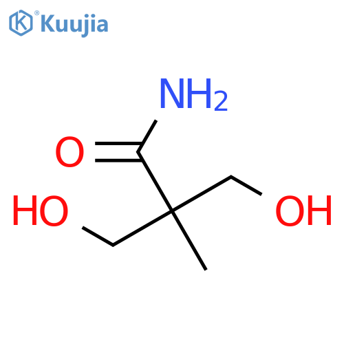 Propanamide, 3-hydroxy-2-(hydroxymethyl)-2-methyl- structure