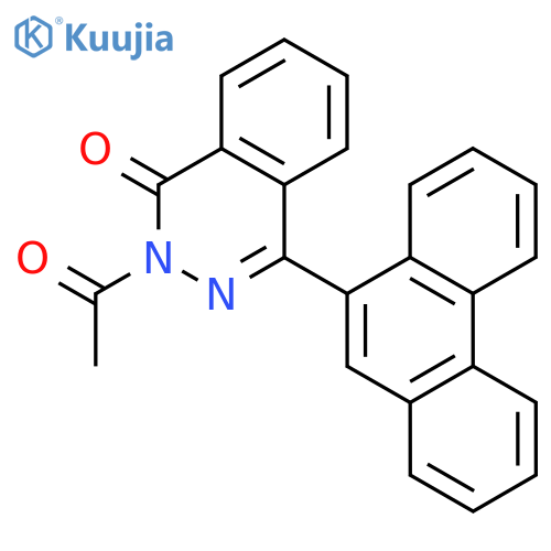 1(2H)-PHTHALAZINONE, 2-ACETYL-4-(9-PHENANTHRENYL)- structure
