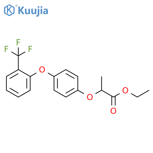Propanoic acid, 2-[4-[2-(trifluoromethyl)phenoxy]phenoxy]-, ethyl ester structure